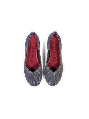 Rothy’s Shoes Size 9.5 Gray Birdseye Round Toe Flats 9.5